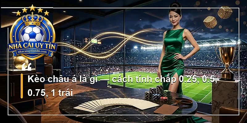 Kèo châu á là gì — cách tính chấp 0.25, 0.5, 0.75, 1 trái