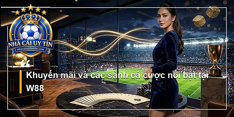 Khuyến mãi và các sảnh cá cược nổi bật tại W88